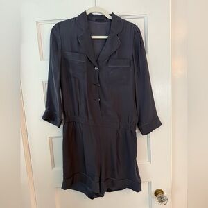 ATM silk shorts romper